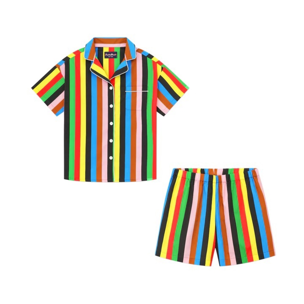 Rowing Blazers Multicolor Striped Short Pajama Set